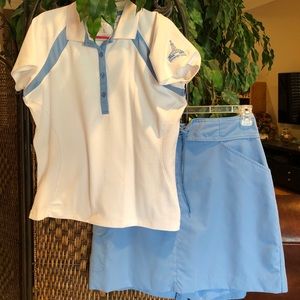 Golf shirt and skirt